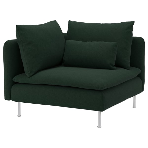 SÖDERHAMN Module d'angle, Tallmyra vert foncé