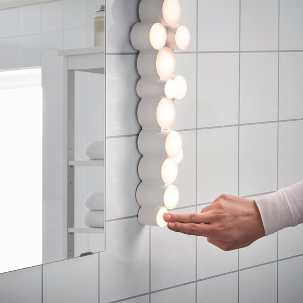 SÖDERSVIK Applique à LED - brillant intensité lumineuse réglable blanc brillant, blanc - IKEA