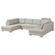 SÖRVALLEN Canapé en U, 4 places, Viarp beige/brun