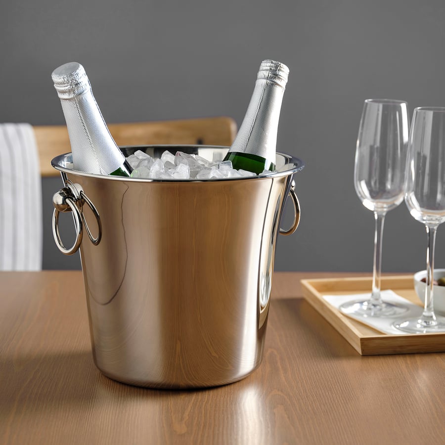 Leopold Vienna LV00330 Seau à Champagne Acier Inoxydable – 197x226x197 Mm – Design Élégant Argenté