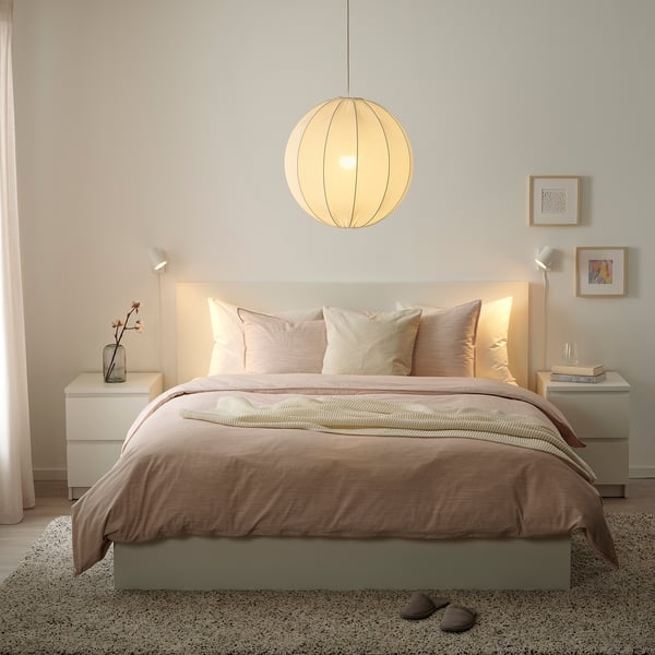 SOLHETTA Ampoule LED E27 1521 lumen, intensité lumineuse réglable/globe opalin