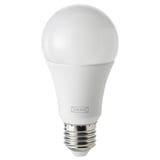 SOLHETTA Ampoule LED E27 1521 lumen, intensité lumineuse réglable/globe opalin