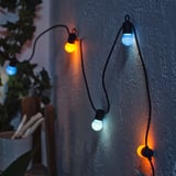 SOLVINDEN Guirlande lumineuse LED 12 ampoules, à pile/extérieur multicolore