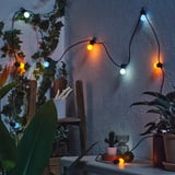 SOLVINDEN Guirlande lumineuse LED 12 ampoules, à pile/extérieur multicolore