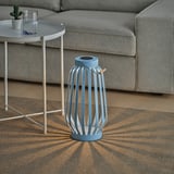 SOLVINDEN Lampadaire à énergie solaire à LED, bleu/rayure, 42 cm