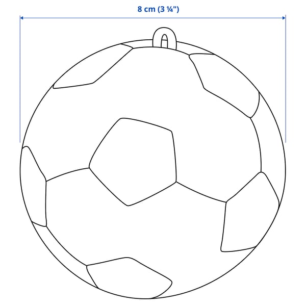 SPARKA Peluche, ballon de foot/mini, 8 cm
