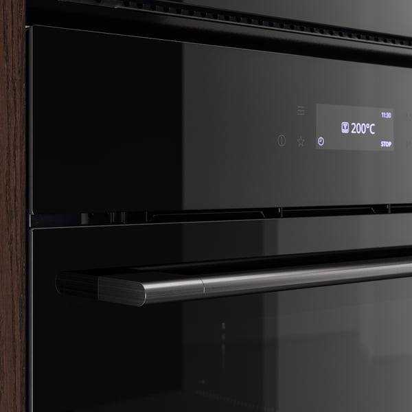 SPJUTBO Four à chaleur pulsée, fonction vapeur combinée air fryer/noir IKEA 700