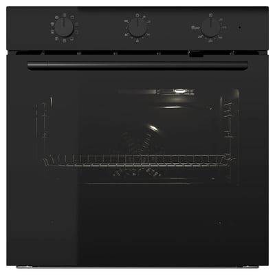 SPJUTBO Four air pulsé fonction pyrolyse, IKEA 300 noir