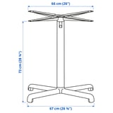 STENSELE Piètement en croix, anthracite, 73 cm
