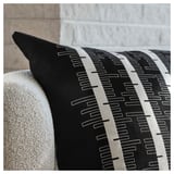 STOCKHOLM 2025 Housse de coussin, noir/blanc cassé, 50x50 cm