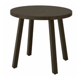STOCKHOLM 2025 Table d'appoint, plaqué chêne brun foncé, 55 cm