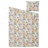 STRANDLUMMER Housse de couette et 1 taie, multicolore/motif floral, 150x200/50x60 cm