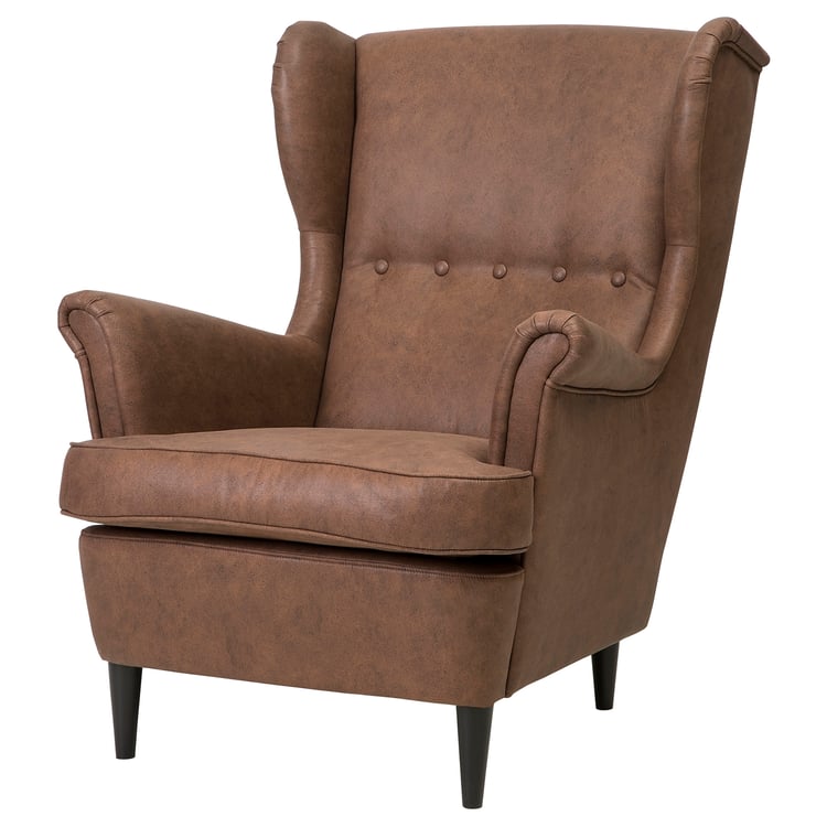 STRANDMON Fauteuil à oreilles, Järstad brun IKEA Suisse