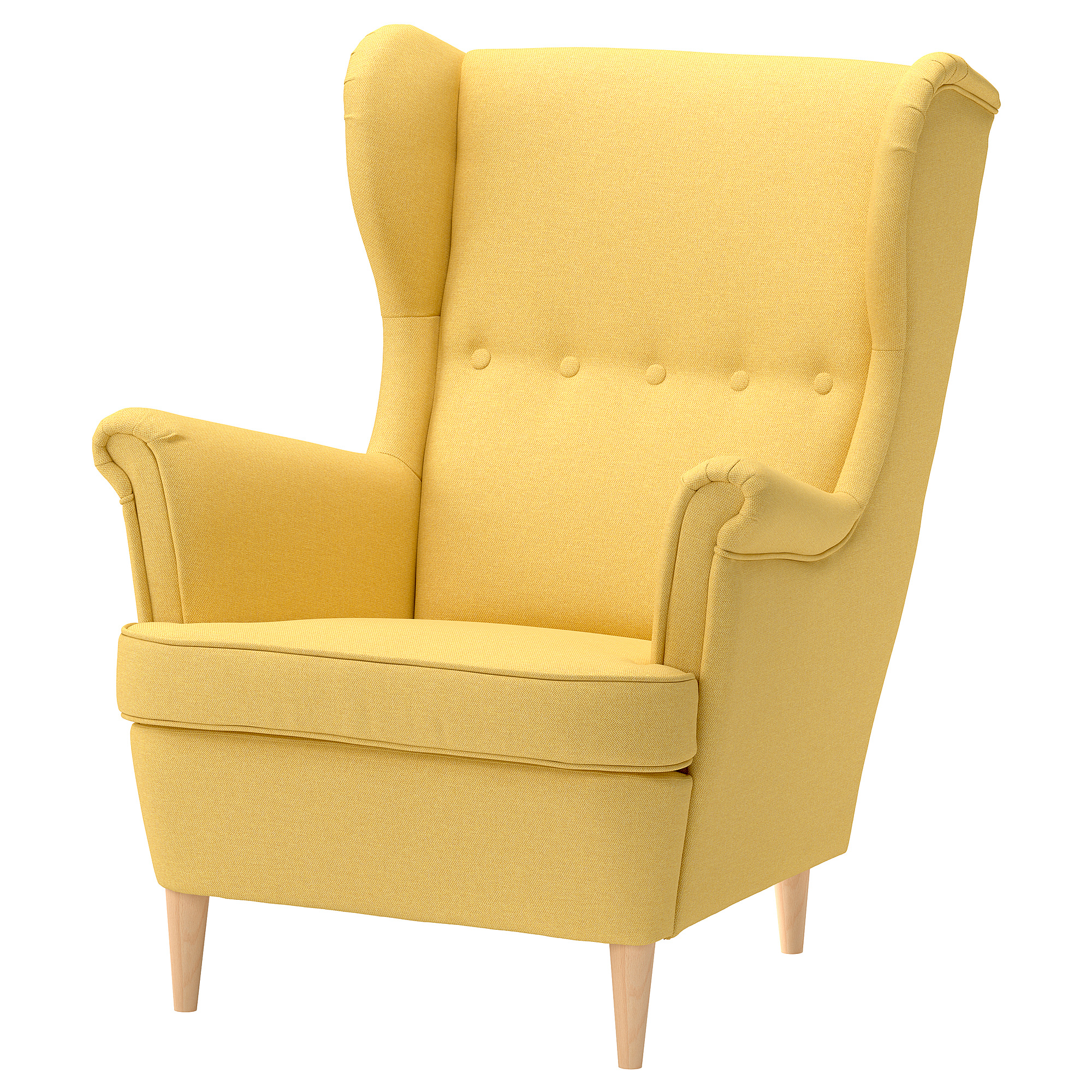 STRANDMON Fauteuil à oreilles, Tibbleby jaune