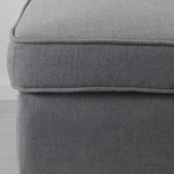 STRANDMON Fauteuil avec repose-pieds, Nordvalla gris foncé