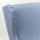 STRANDMON Housse pour fauteuil à oreilles, Sjölyckan bleu foncé/beige motif rayé