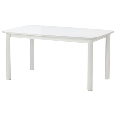 STRANDTORP Table extensible, blanc, 150/205/260x95 cm
