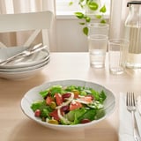 STRIMMIG Assiette creuse, blanc, 23 cm