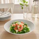 STRIMMIG Plat, blanc, 29 cm