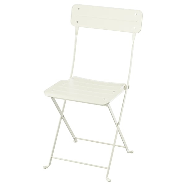 SUNDSÖ Chaise pliante, blanc cassé extérieur