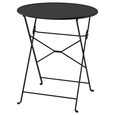 SUNDSÖ Table, anthracite extérieur, 65 cm