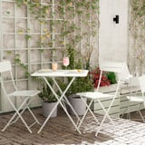 SUNDSÖ Table, blanc cassé extérieur, 65x65 cm