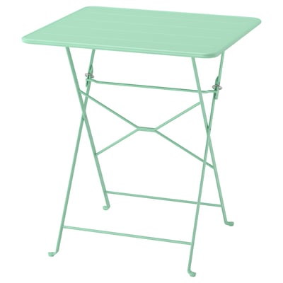 SUNDSÖ Table, vert clair extérieur, 65x65 cm