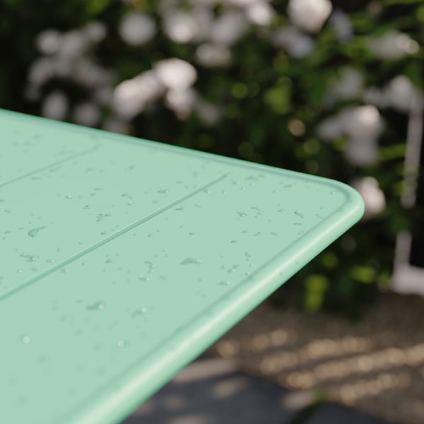 SUNDSÖ Table, vert clair extérieur, 65x65 cm
