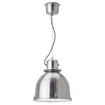 SVARTNORA Suspension, effet acier inoxydable, 38 cm