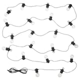 SVARTRÅ Guirlande lumineuse LED 20 ampoules, noir/extérieur