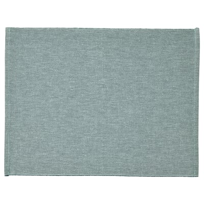 SVARTSENAP Set de table, vert bleu, 35x45 cm