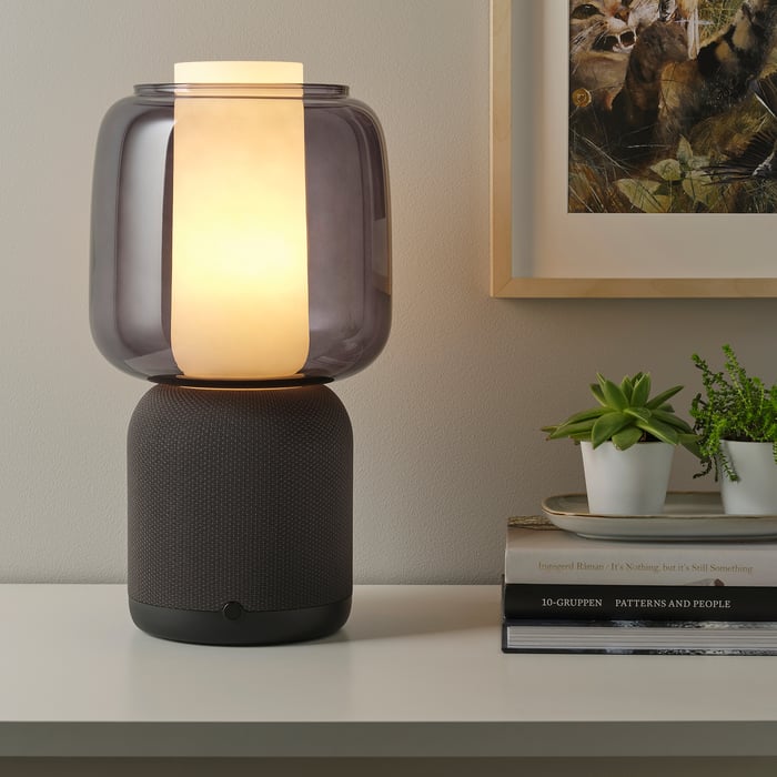 SYMFONISK lampe enceinte WiFi,abatjour verre, noir IKEA Suisse