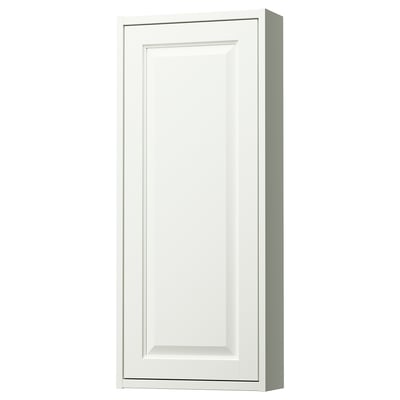 TÄNNFORSEN Élément mural avec porte, blanc, 40x15x95 cm