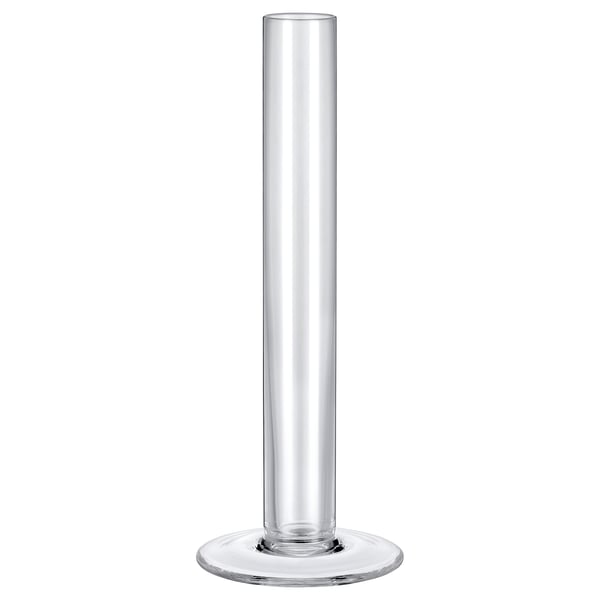 TAJT Vase, verre transparent, 23 cm