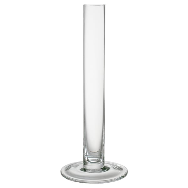 TAJT Vase, verre transparent, 23 cm