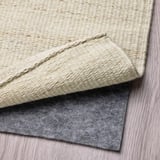 TIDTABELL Tapis tissé à plat, beige, 80x150 cm