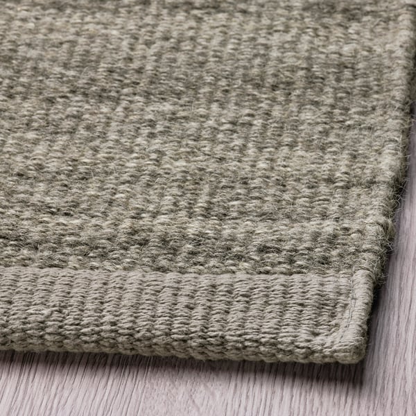 TIDTABELL Tapis tissé à plat, gris, 170x240 cm