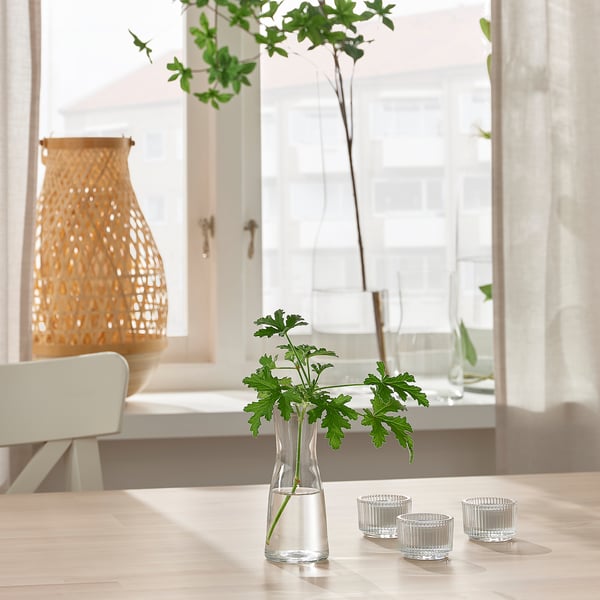 TIDVATTEN Vase, verre transparent, 14 cm