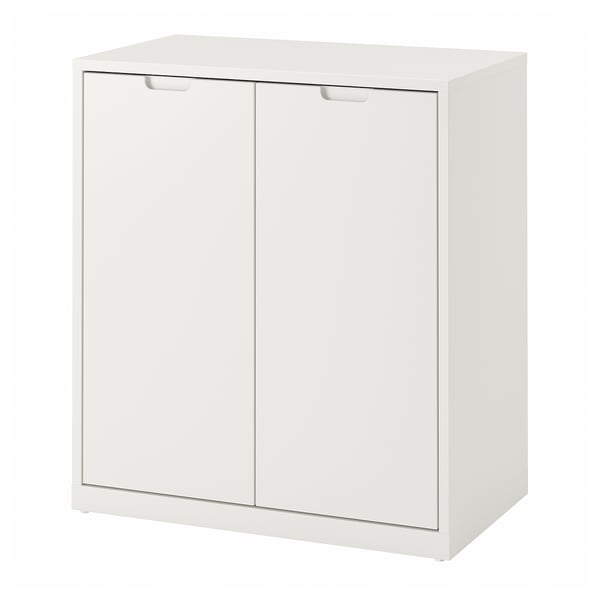TONSTAD Armoire avec portes, blanc cassé, 81x47x91 cm