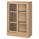 TONSTAD Élément portes vitrées coulissantes, plaqué chêne, 82x37x120 cm