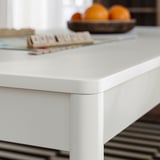 TONSTAD / TONSTAD Table et 4 chaises, blanc cassé/Brun doré Bomstad blanc cassé, 150x80 cm