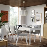 TONSTAD / TONSTAD Table et 6 chaises, blanc cassé/Viarp beige/brun blanc cassé, 200x85 cm
