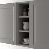 TORNVIKEN Rangement ouvert, gris, 20x37x60 cm