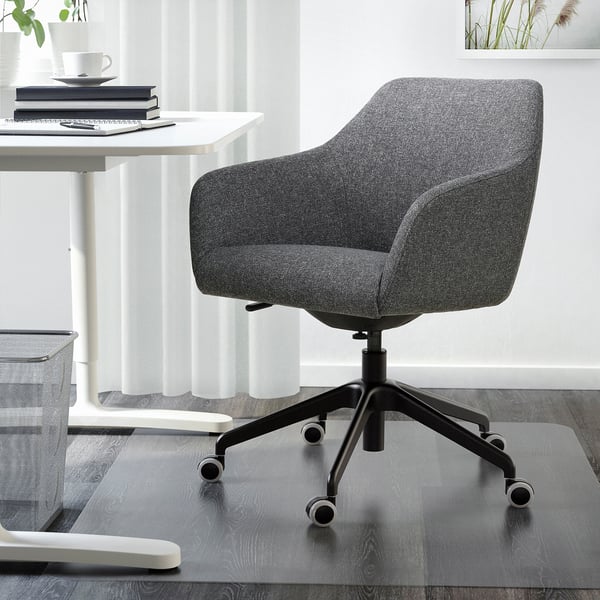 TOSSBERG / LÅNGFJÄLL Chaise conférence, Gunnared gris foncé/noir