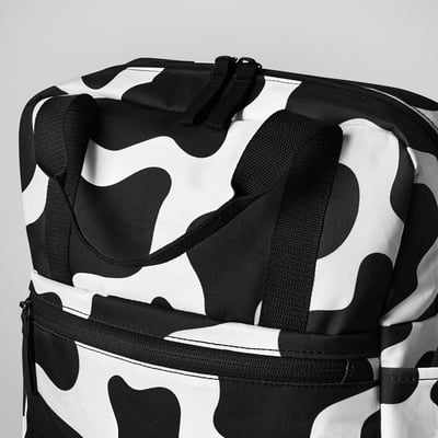 TOSSDAN Sac à dos, noir/blanc, 27x9x38 cm/12 l