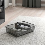 TROFAST Combinaison structure + bacs, gris/gris foncé, 34x44x56 cm