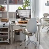 TROTTEN Bureau, blanc, 120x70 cm