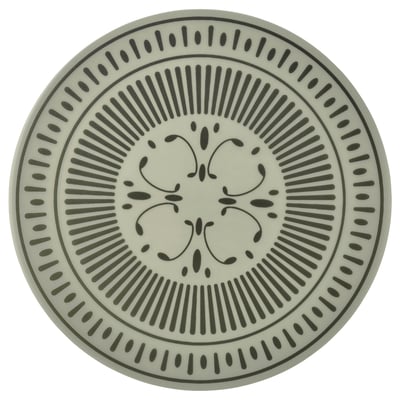 TUVIRIS Set de table, gris vert/à motifs plastique, 37 cm