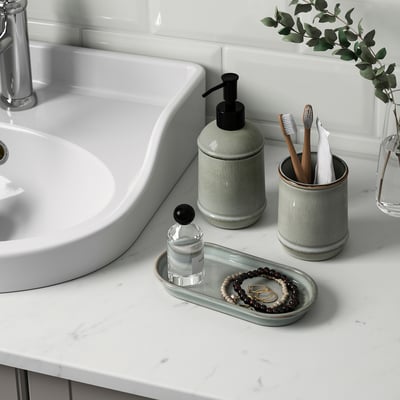 TVÅLSJÖN Accessoires bain, 3 pièces, gris
