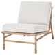 TVARÖ Module siège canapé modulable, ext, brun/Frösön/Duvholmen beige